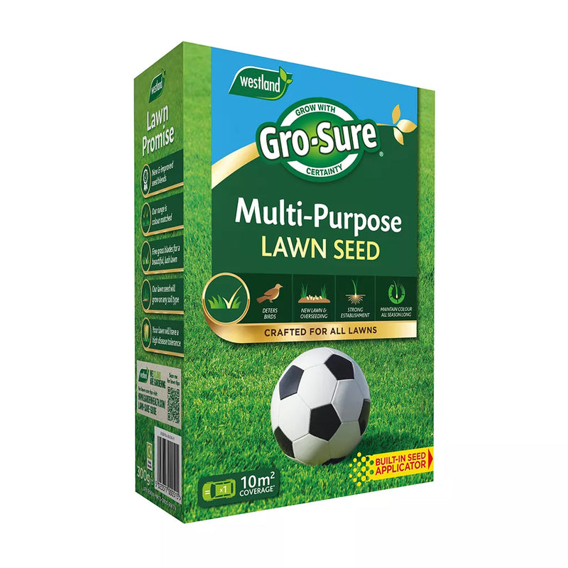 Westland Gro-Sure Multi Purpose Lawn Seed Box 10sqm + 30% Extra Free