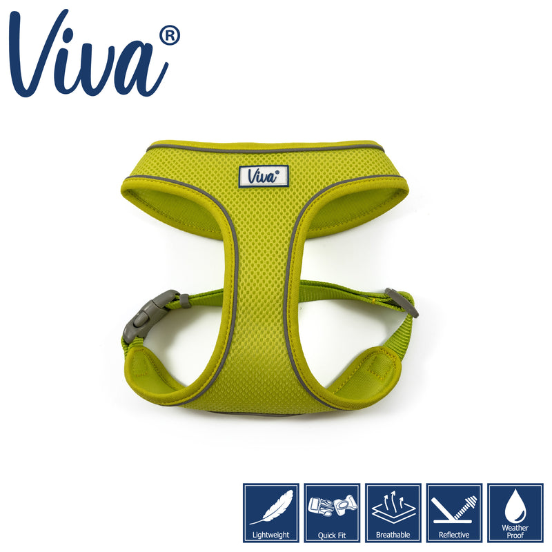 Ancol Viva Comfort Mesh Dog Harness Lime Large (53-74cm Chest)