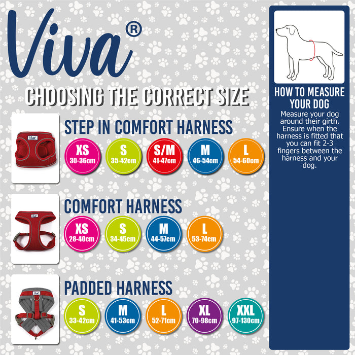Ancol Viva Comfort Dog Harness, Medium, Red