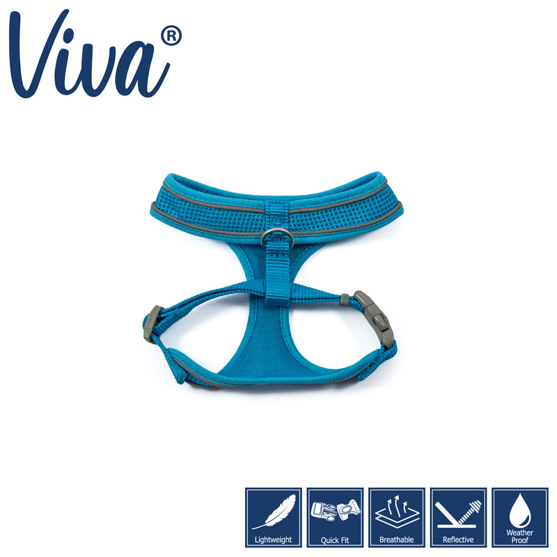 Ancol Viva Comfort Mesh Dog Harness Blue Medium (44-57cm Chest)