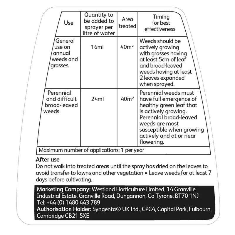 Westland Resolva Pro Weedkiller Xtra Tough Super Concentrate 1L