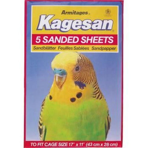 Kagesan Bird Cage Red Sanded Sheets 43x27cm
