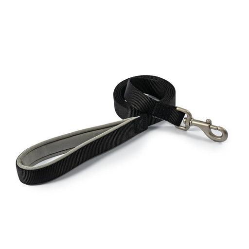 Ancol Viva 1m x 25mm Black Padded Poly-Weave Dog Lead
