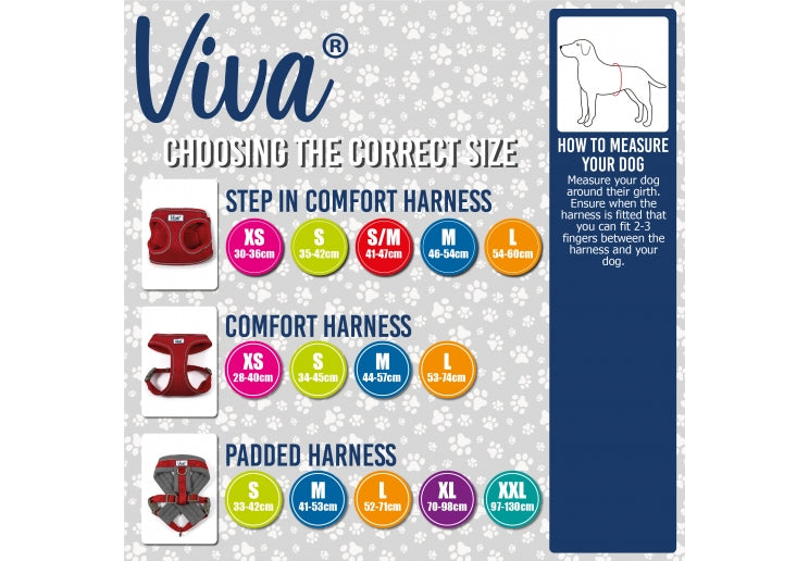 Ancol Viva Comfort Harness Small 34-45cm Red