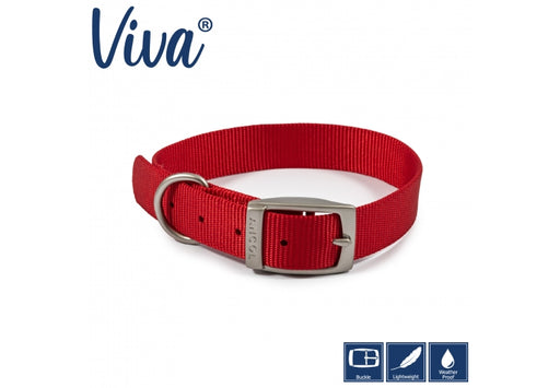 Ancol Dog Collar Nylon Red 18" Size 35 - 43cm