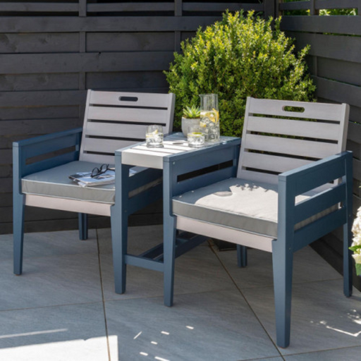 Galaxy - Tete-a-tete Bench Set Grey