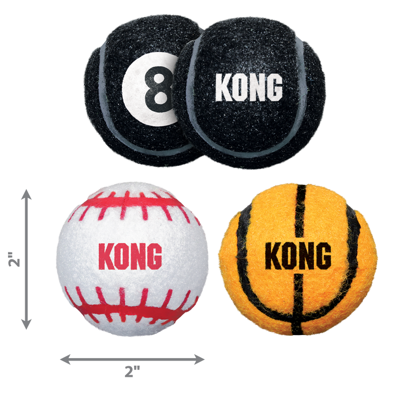 KONG Sports Ball Small 3pk