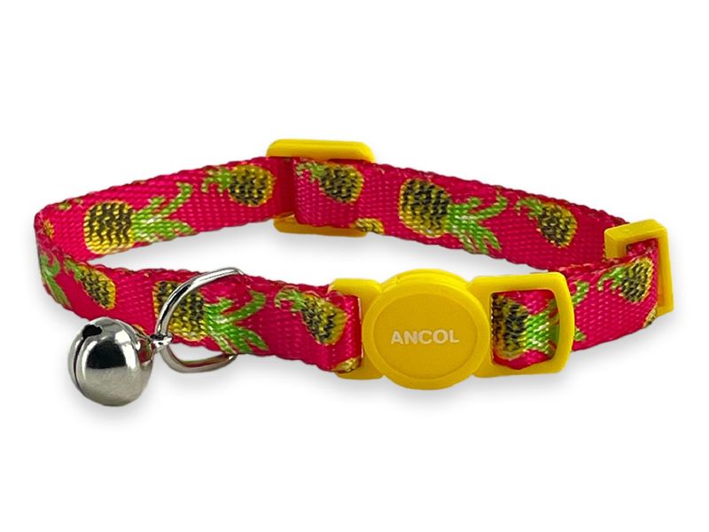 Pineapple Print Safety Cat Collar