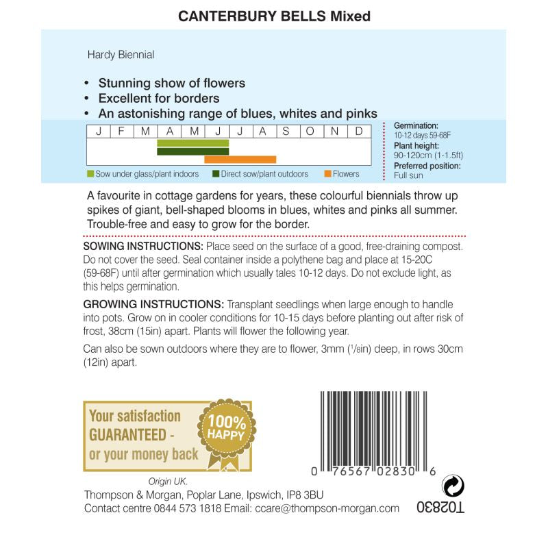 Canterbury Bells Mix