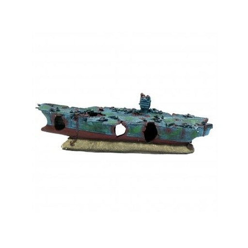 Betta Aquarium Ornament Aircraft Carrier Extra Large 17cm x 22cm