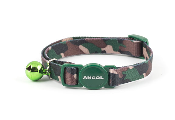 Ancol Camoflage Green Cat Collar