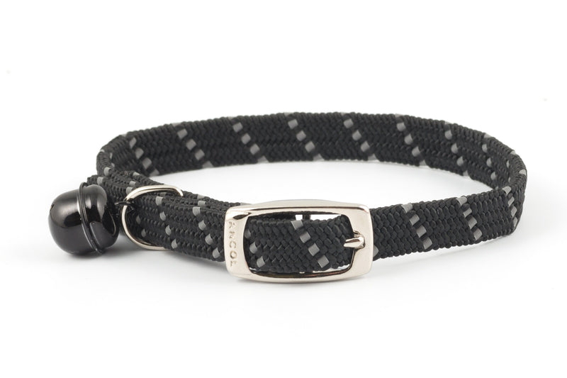 Ancol Cat Collar Softweave Reflective Black