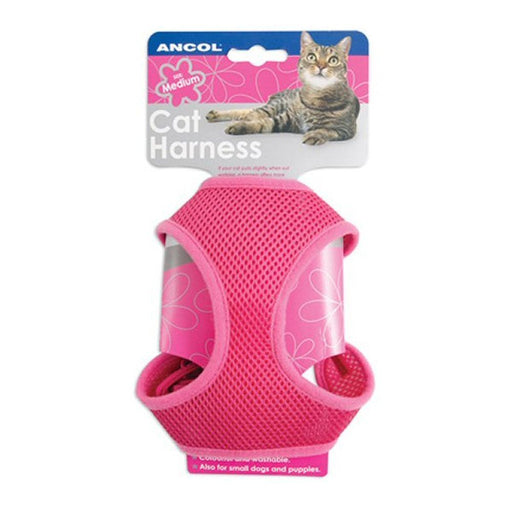 Ancol Cat Comfort Harness & Lead Set Medium Pink