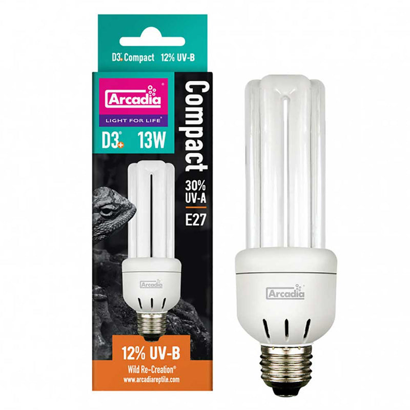 Arcadia D3 Mini UVB Bulb 12% 13 Watts