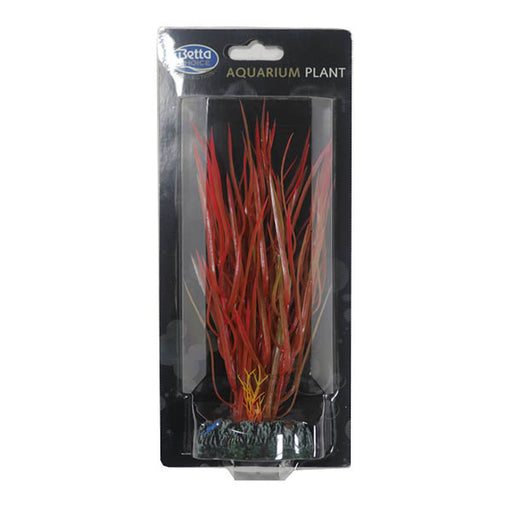 Betta 20cm plastic Red/Gr Plant