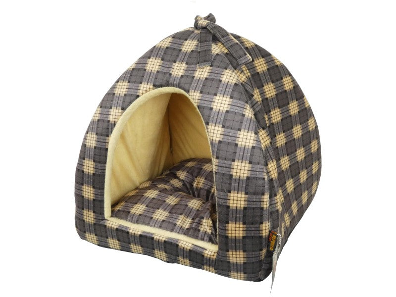 Cat Igloo Mallory Black Tartan 35 cm