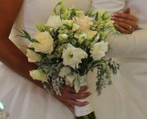 Classic All Whites Bridal Bouquet