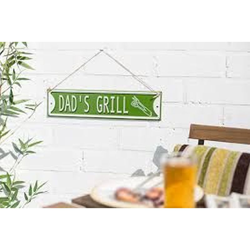 La Hacienda Embossed Sign "Dad's Grill"