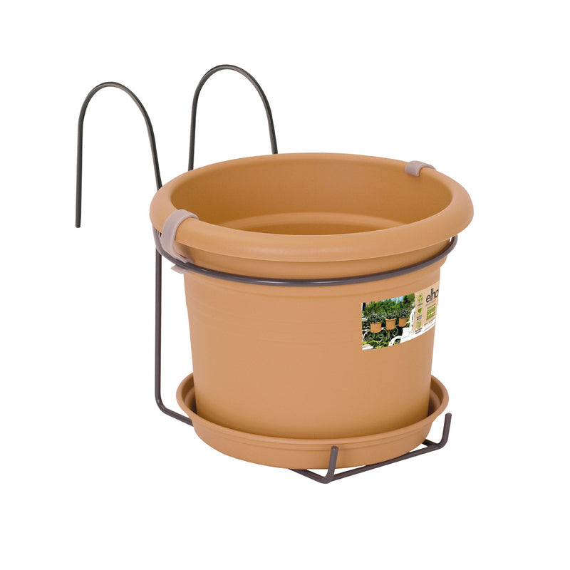 Elho Green Basics Balcony Potholder All in 1 Terracotta