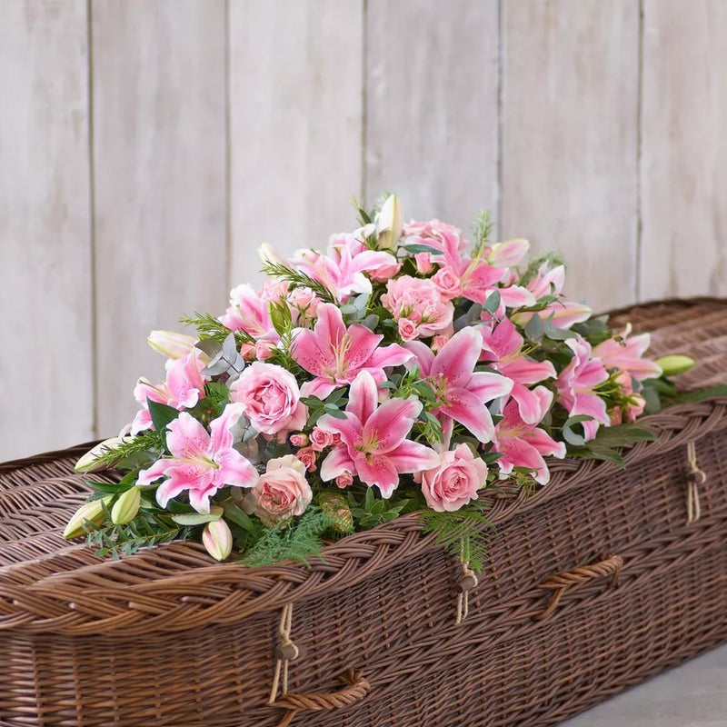 Lily and Rose Casket Spray
