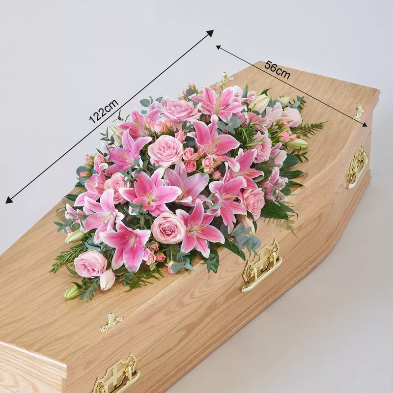 Lily and Rose Casket Spray