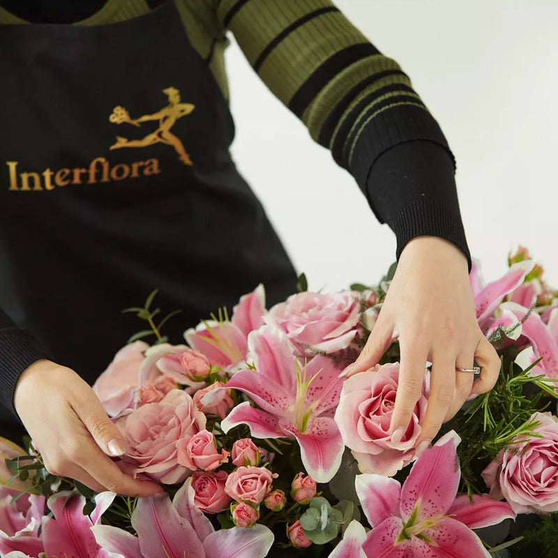 Lily and Rose Casket Spray