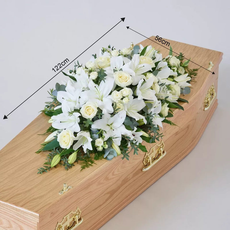 Lily and Rose Casket Spray