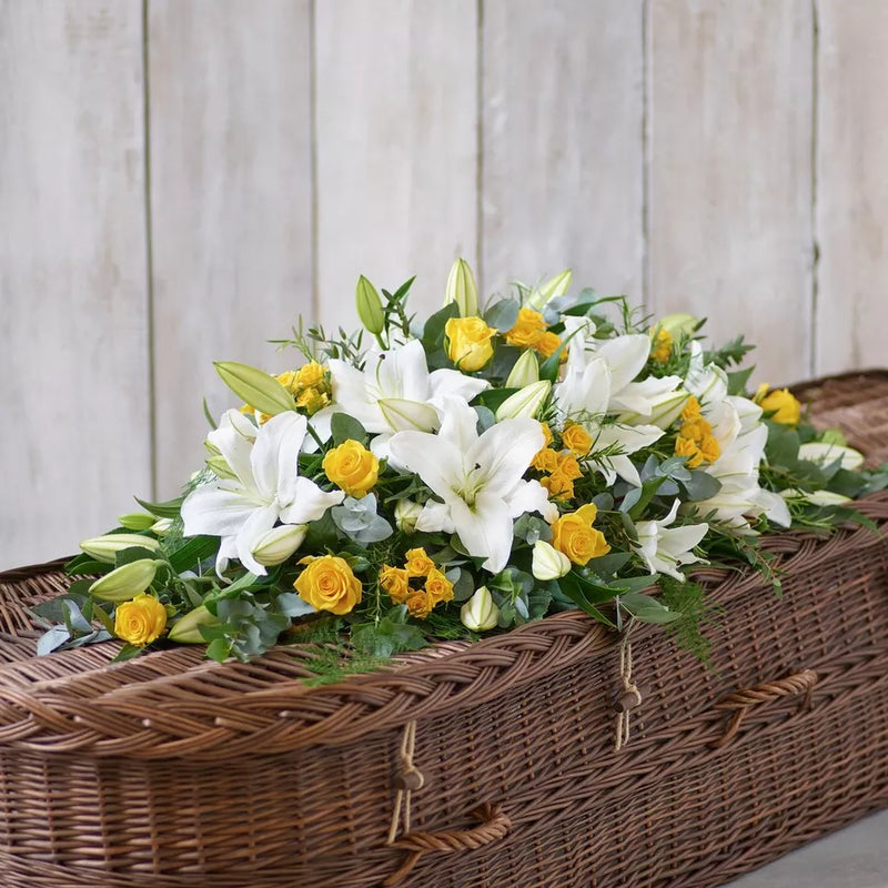 Lily and Rose Casket Spray