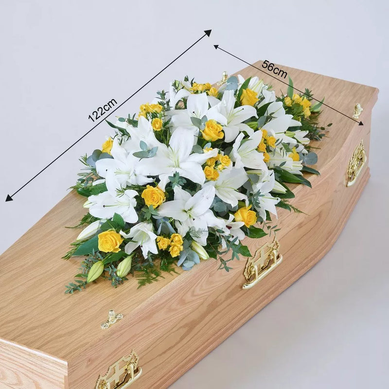 Lily and Rose Casket Spray