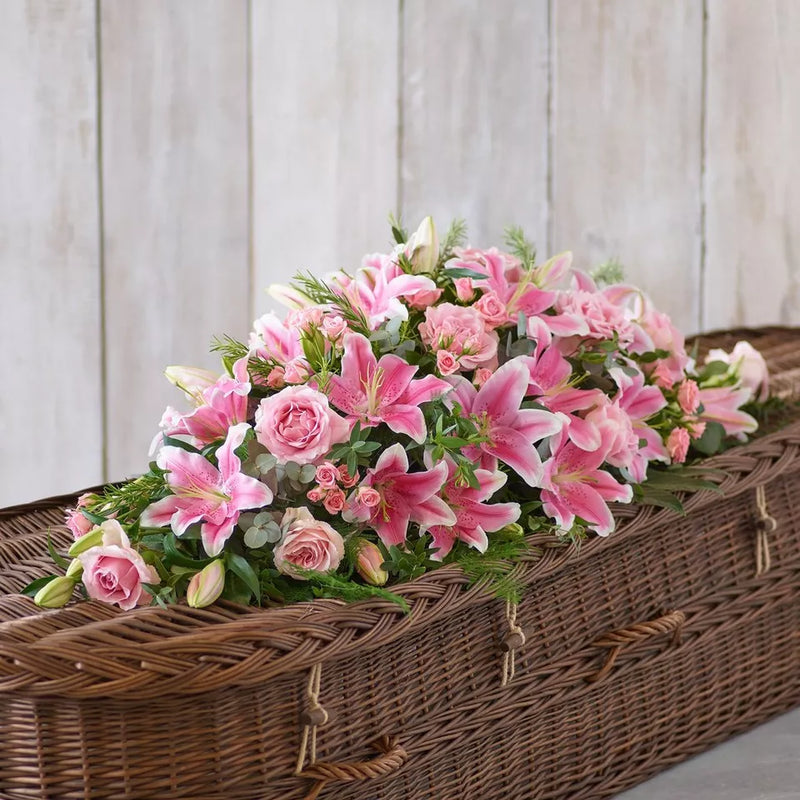 Lily and Rose Casket Spray