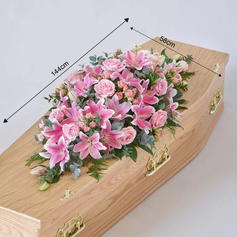 Lily and Rose Casket Spray