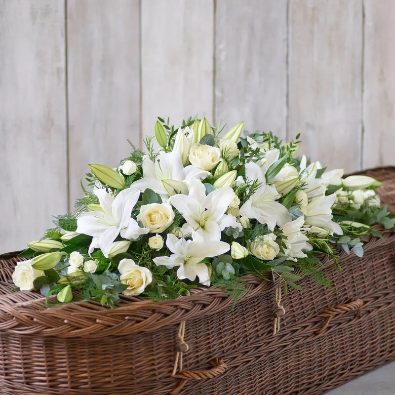 Lily and Rose Casket Spray