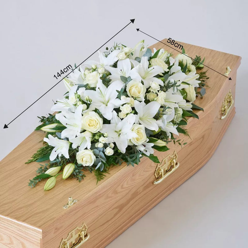 Lily and Rose Casket Spray