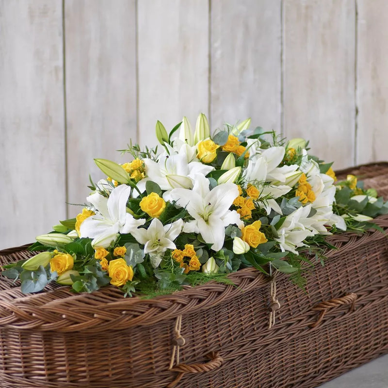 Lily and Rose Casket Spray