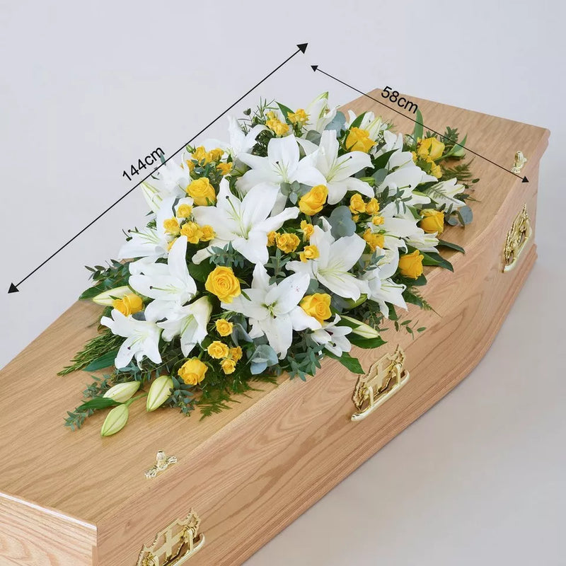 Lily and Rose Casket Spray