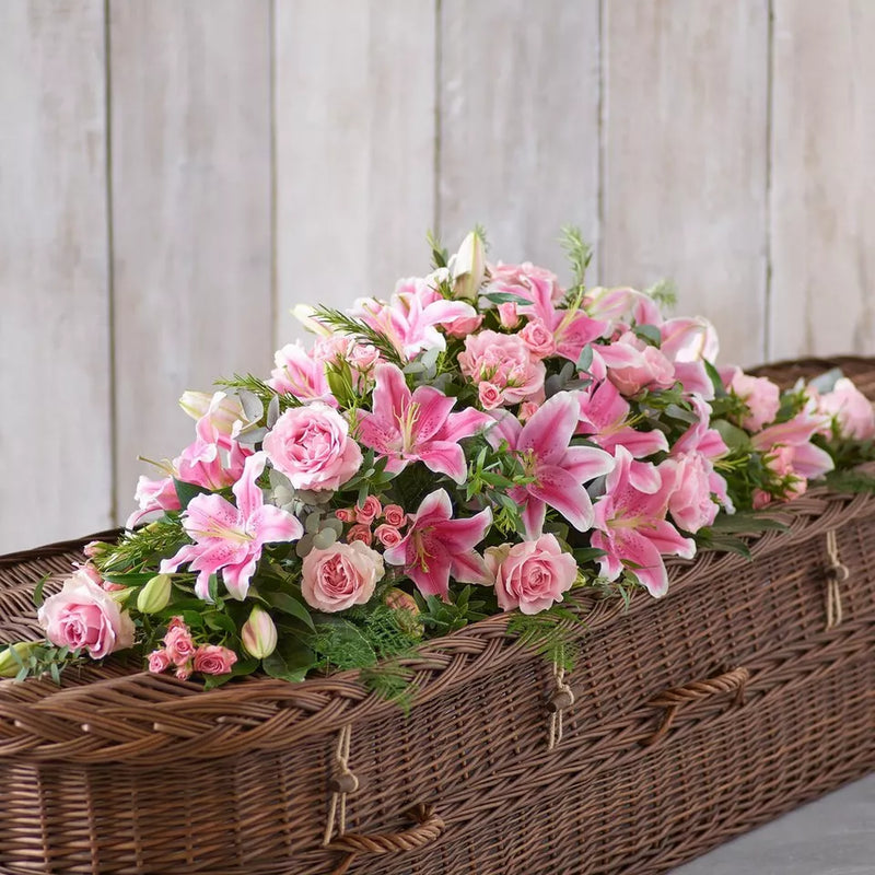 Lily and Rose Casket Spray