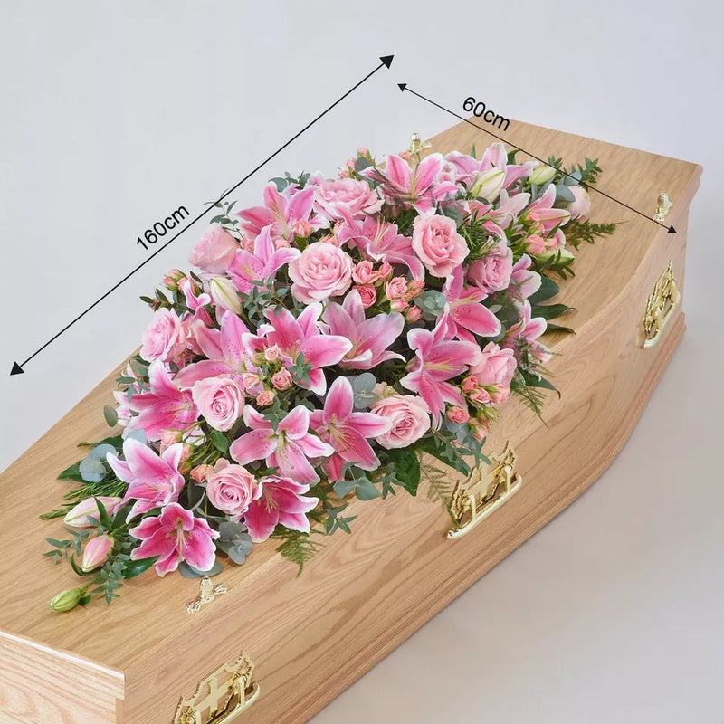 Lily and Rose Casket Spray