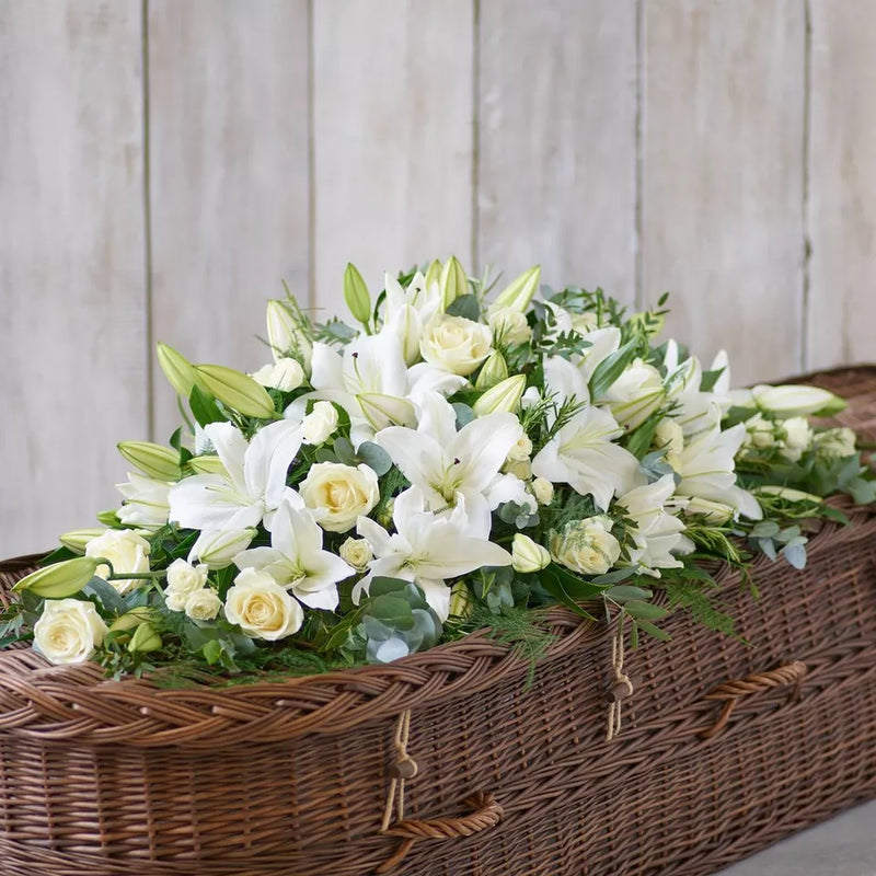 Lily and Rose Casket Spray