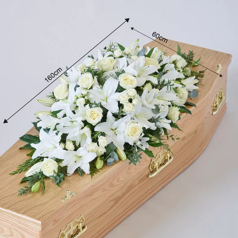 Lily and Rose Casket Spray