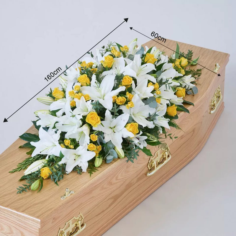 Lily and Rose Casket Spray