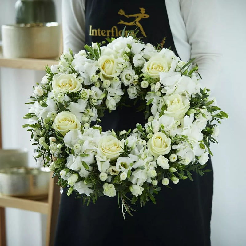 Opulent White Wreath