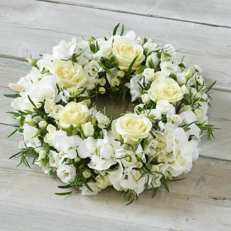 Opulent White Wreath