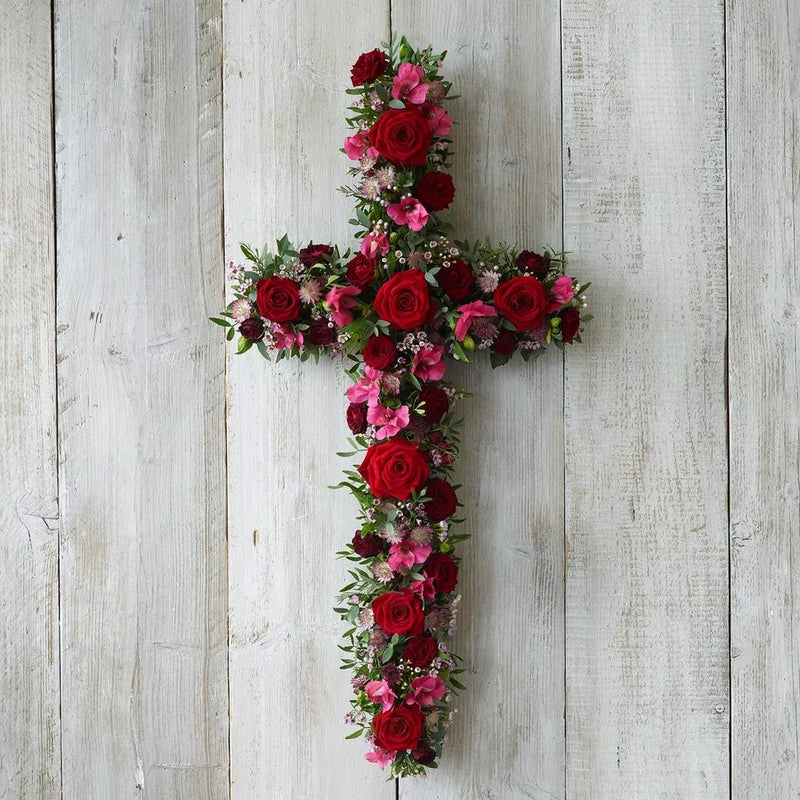 Red and Pink Cross