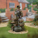 Flowing Jugs Water Feature with LED Lights