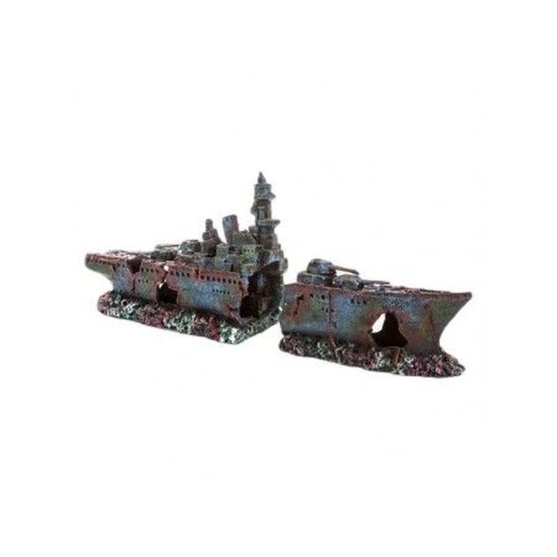 Shipwreck Frigate 2 piece 73 x 16.5 x 28.5cm