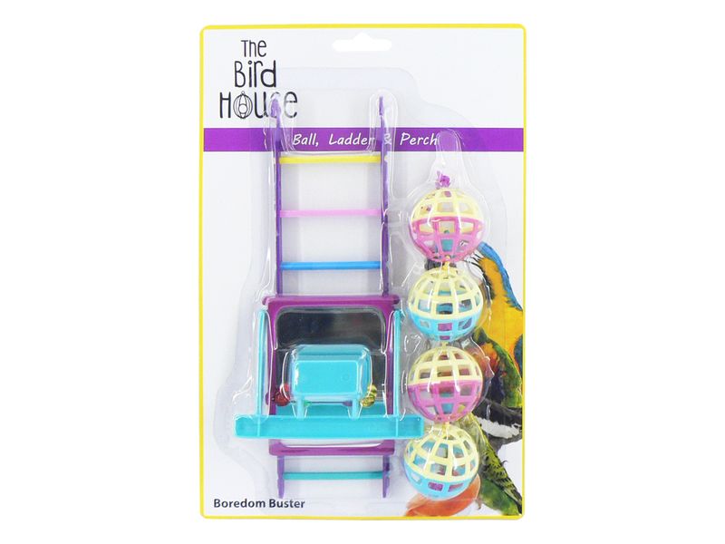 The Bird House Triple PK Bird Toy Ball+Ladder+Perch