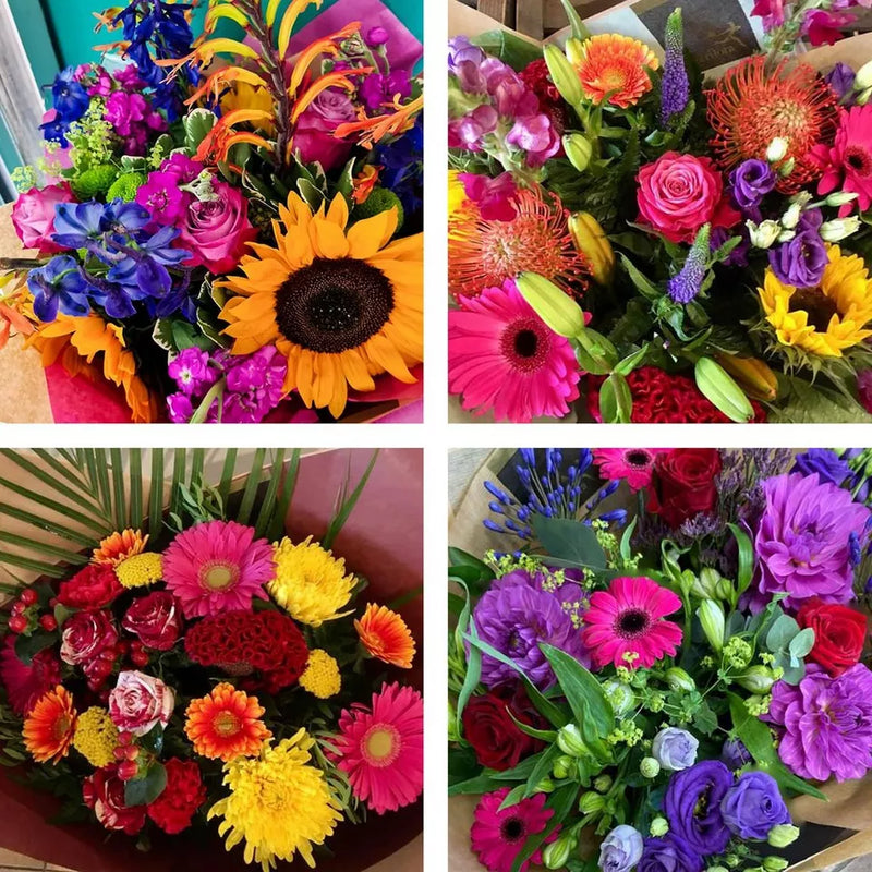 Sympathy hand-tied made with the finest flowers