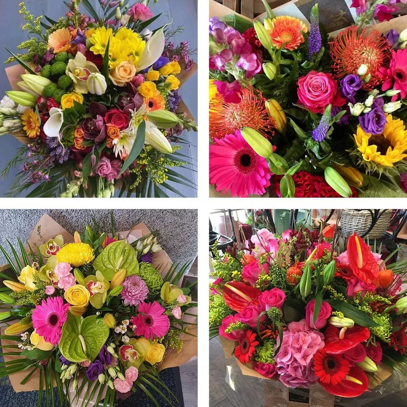 Sympathy hand-tied made with the finest flowers