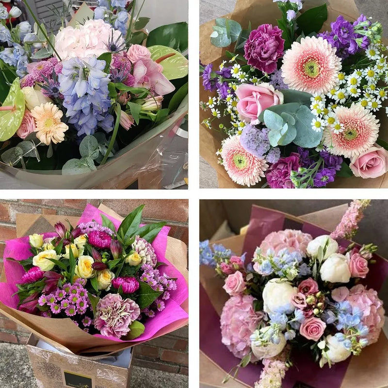 Sympathy hand-tied made with the finest flowers