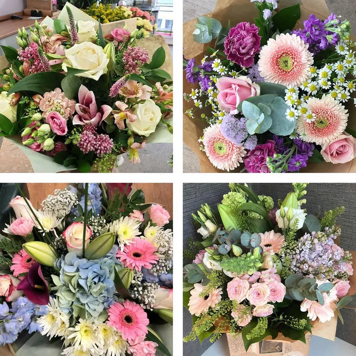 Sympathy hand-tied made with the finest flowers Neutrals €100 FB23
